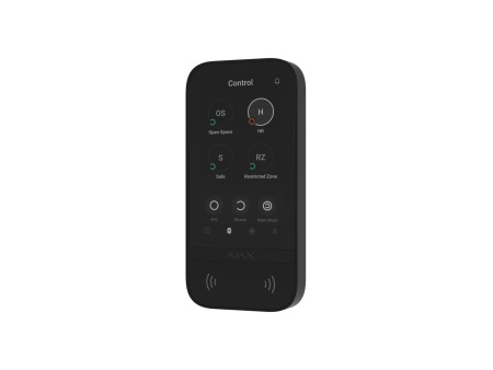 Клавіатура з сенсорним дисплеєм Ajax KeyPad TouchScreen, jeweller, бездротовий, чорний - фото 12