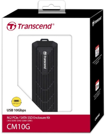 Портативний корпус Transcend для SSD Enclosure Kit M.2 PCIe/M.2 SATA 2230/2242/2260/2280 USB USB Type-A + Type-C Чёрный - фото 7