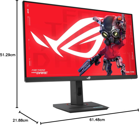 Монітор Asus 27" ROG Strix XG27ACMS HDMI, DP, USB-C, IPS, 2560x1440, 320Hz, 0.3ms, sRGB 130%, AdaptiveSync, Pivot, HDR400 - фото 2