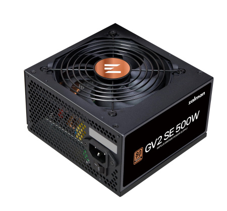 Блок живлення Zalman GV2SE  (500W) 88%, 80+ Bronze, 120мм, 1xMB 24pin(20+4), 1xCPU(4pin+ 8pin), 3xMolex, 6xSATA, 2xPCIe 8pin(6+2) - фото 1