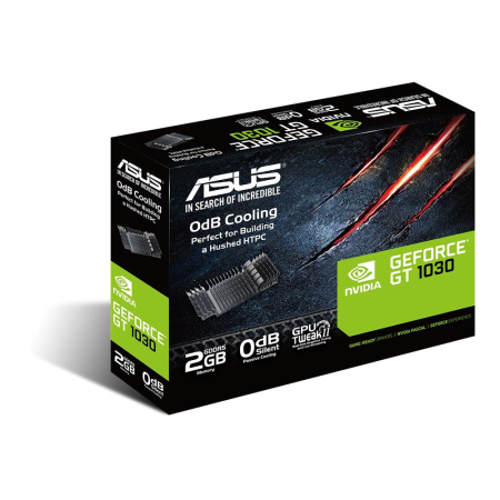 Відеокарта ASUS GeForce GT 1030 2GB GDDR5 low profile silent GT1030-SL-2G-BRK - фото 5
