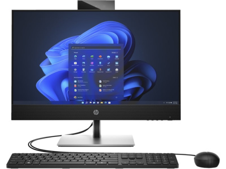 HP Комп'ютер персональний моноблок ProOne 440-G9 23.8" FHD IPS AG, Intel i5-13500T, 16GB, F512GB, UMA, кл+м, DOS, чорний - фото 1
