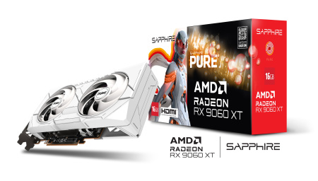 Відеокарта SAPPHIRE Radeon RX 9060 XT 16GB GDDR6 PURE GAMING OC білий - фото 7