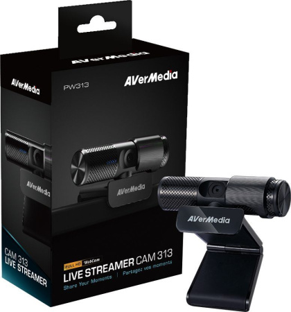 Вебкамера AVerMedia PW313 FullHD, 30fps, fixed focus, чорний - фото 14