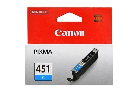 Картридж струменевий Canon CLI-451C (Cyan) PIXMA MG5440/MG6340 - фото 1