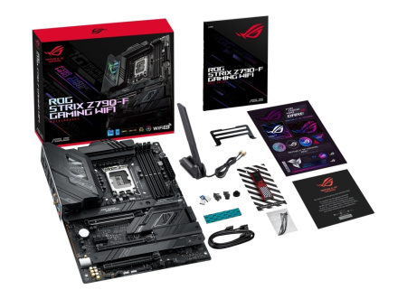 ASUS Материнcька плата ROG STRIX Z790-F GAMING WIFI s1700 Z790 4xDDR5 M.2 HDMI-DP Wi-Fi BT ATX - фото 10
