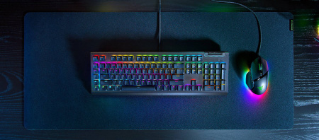 Клавіатура механічна Razer BlackWidow V4 X 110key, Green Switch, USB-A, EN/RU, RGB, чорний - фото 2