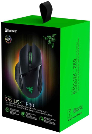 Миша Razer Basilisk V3 Pro, RGB, USB-A/WL/BT, чорний - фото 9