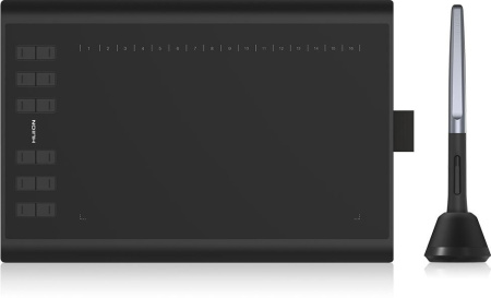 Графічний планшет Huion 10"x6.2" H1060P, MicroUSB, чорний - фото 1