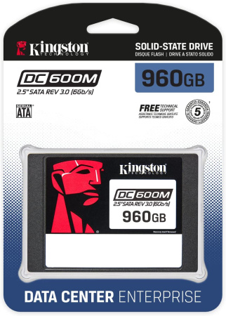 Kingston Накопичувач SSD 2.5" 960GB SATA DC600M - фото 4