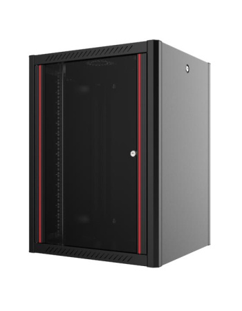 Шафа MIRSAN 19", 9U, WTN, 600x450 мм, максимально 100 кг, чорна - фото 1