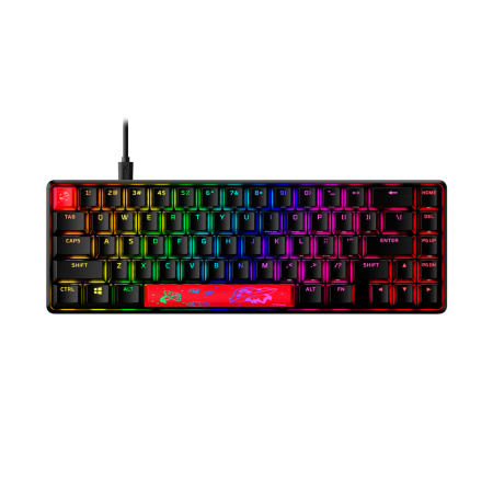 Клавіатура механічна HyperX Alloy Origins 65 67key, Red, USB-A, EN/UA, RGB, чорний - фото 10