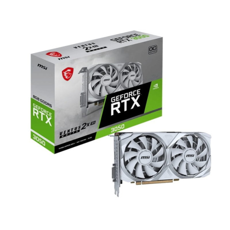 MSI Відеокарта GeForce RTX 3050 8GB GDDR6 VENTUS 2X XS WHITE OC білий - фото 5