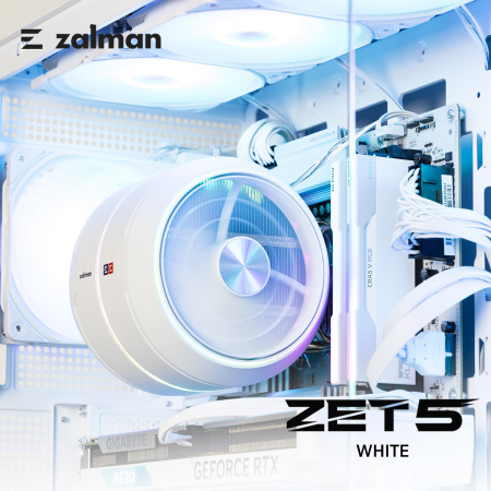 Процесорний кулер Zalman ZET5, ARGB LGA 1851, 1700, 1200, 115x, AM5, AM4,  4pin PWM, 3pin+5VARGB, TDP200W, білий - фото 9
