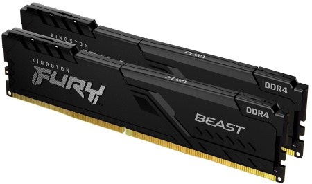 Пам'ять ПК Kingston DDR4 16GB KIT (8GBx2) 3200 FURY Beast - фото 5