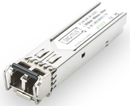 Модуль DIGITUS 1.25 Gbps SFP, 550m, MM, LC Duplex, 1000Base-SX, 850nm - фото 1