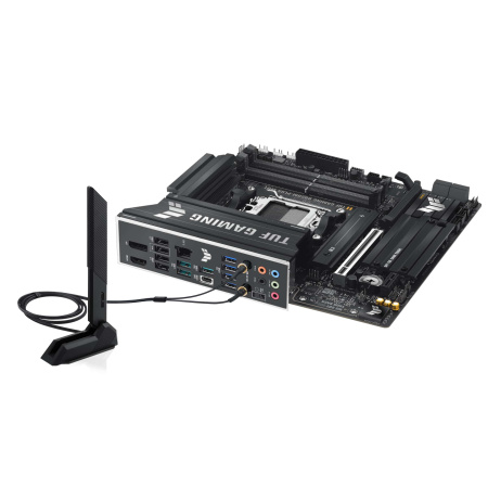 Материнcька плата ASUS TUF GAMING B850M-PLUS WIFI sAM5 B850 4xDDR5 M.2 HDMI DP Wi-Fi BT mATX - фото 8