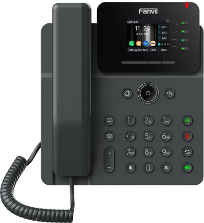 Телефон IP Fanvil V61G 2xGE LAN, VPN L2TP, 4 SIP line, 4 Line key, SW Linux, PoE, 2.4" кольоровий дисплей - фото 2