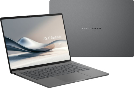 ASUS Ноутбук Zenbook A14 UX3407RA-QD010W 14" WUXGA OLED, Snapdragon X Elite X1E 78 100, 32GB, F1TB, UMA, Win11, Сірий - фото 2