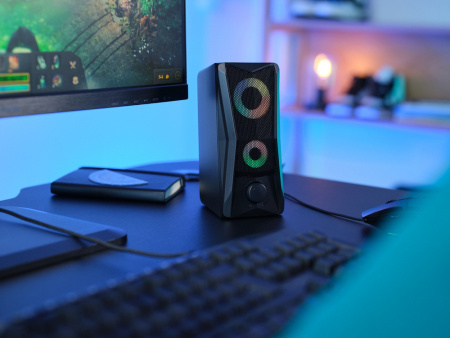 Акустична система Trust GXT 606 Javv 2.0, USB/AUX, RGB, чорний - фото 2