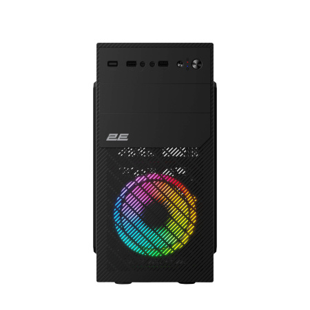 Корпус 2E Basis RD850 без БЖ 1xUSB3.0, 2xUSB2.0, 1x120мм ARGB, VGA 290мм, Metal Side Panel, mATX, чорний - фото 3 Корпус 2E Basis RD850 без БЖ 1xUSB3.0, 2xUSB2.0, 1x120мм ARGB, VGA 290мм, Metal Side Panel, mATX, чорний - фото 3