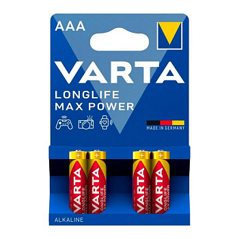 Батарейка Varta Longlife Max Power AAA/LR03 BL  4шт