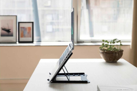 Підставка для ноутбука DIGITUS Mobile laptop stand, до 15'', чорна - фото 3