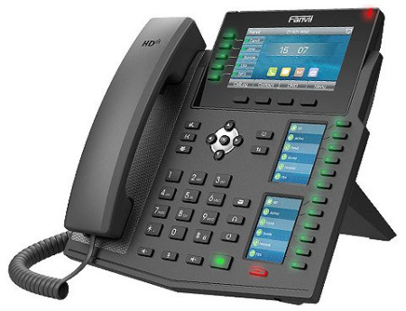 Fanvil Телефон IP X6U 2xGE LAN, 1xUSB-A, BT, SIP, VPN, PoE, 4.3" кольоровий екран - фото 1