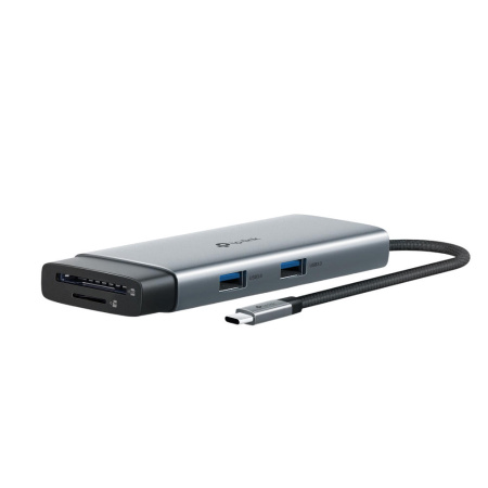Хаб USB TP-LINK UH7021C USB-C > 3xUSB3.0/1xHDMI/1xSD/1xmicroSD/1xPD 100Wh - фото 1
