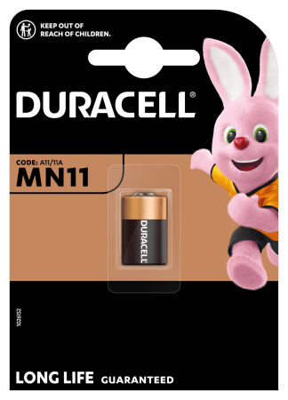 Спеціальна лужна батарейка Duracell MN11 6V, (A11 / 11A), 1 шт. в упаковці
 - фото 1