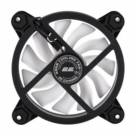 Корпусний вентилятор 2E GAMING Air Cool ACF1206-ARGB, 120мм, 1200rpm, 6pin, 25dBa, чорний - фото 9