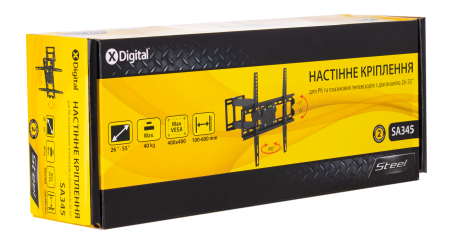 Кронштейн настенный X-Digital STEEL SA345 Black - фото 3