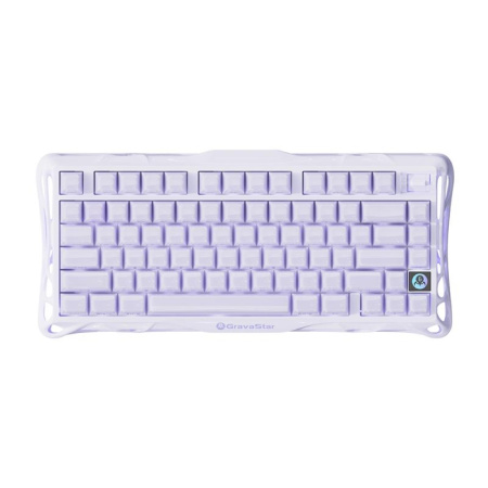 Клавіатура механічна GravaStar Mercury K1 80keys, GravaStar x Kailh Cheery Pink, EN, BT/WL/USB, Lavender Purple - фото 1 Клавіатура механічна GravaStar Mercury K1 80keys, GravaStar x Kailh Cheery Pink, EN, BT/WL/USB, Lavender Purple - фото 1