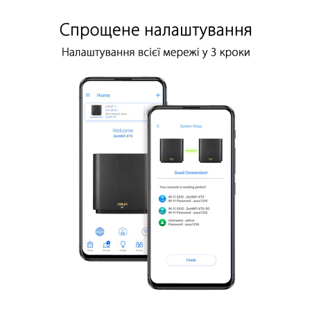ASUS Маршрутизатор ZenWiFi XT9 1PK AX7800 3xGE LAN 1x2.5GE WAN 1xUSB 3.2 MU-MIMO OFDMA MESH - фото 6