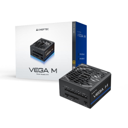 Блок живлення CHIEFTEC Vega M  (850W), >90%, 80+ Gold, 135мм FDB, 1xMB 24pin(20+4), 2xCPU 8pin(4+4), 3xMolex, 6xSATA, 4xPCIe 8pin(6+2), 1xPCIe GEN5 16pin, Fully Modular - фото 8