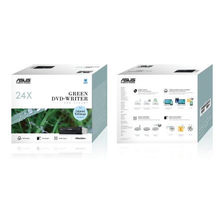 Привід оптичний внутрішній ASUS X Multi DRW-24D5MT DVD+-R/RW burner M-DISC SATA чорний BOX - фото 3