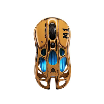 Миша GravaStar Mercury M1 Pro, magnesium alloy body, BT/WL/USB-A, RGB, Battle-Worn Yellow
