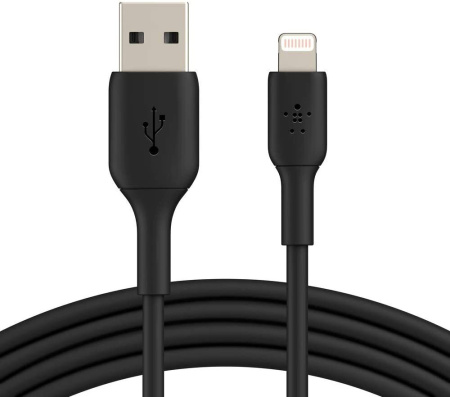 Belkin Кабель USB-A > Lightning заряджання/синхронізації 1м, 12Вт, PVC, чорний - фото 1
