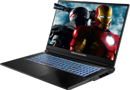 Ноутбук Dream Machines RG5060-17 17.3QHD IPS, Intel i9-14900HX, 32GB, F2TB, NVD5060-8, DOS, чорний - фото 3