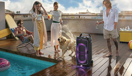 Акустична система Samsung MX-ST50F 240Вт, 2.0, BT, USB, 3.5 Mini Jack, IPX4, Party Lights+, SBC, AAC, чорний - фото 6