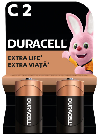 Лужні батарейки Duracell C, 2 шт.
 - фото 1