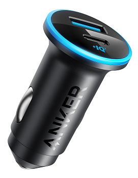 Автомобільний зарядний пристрій Anker PowerDrive 323 - 30W PD + 22.5W USB-A Black
