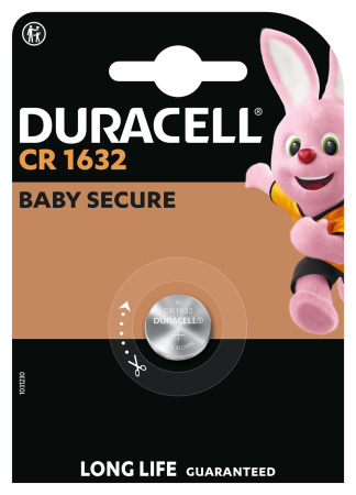 Спеціальна літієва батарейка типу «таблетка» Duracell 1632 3V, (CR1632), 1 шт. в упаковці
 - фото 2