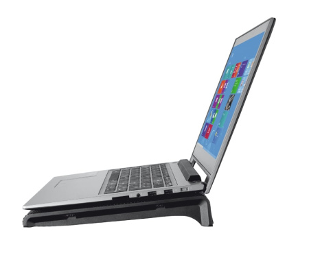 Підставка для ноутбука Trust Azul, до 17.3", 2xUSB-A, BLUE LED, чорний - фото 6