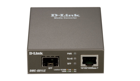 Медiаконвертер D-Link DMC-G01LC 1xGE, 1xSFP - фото 1