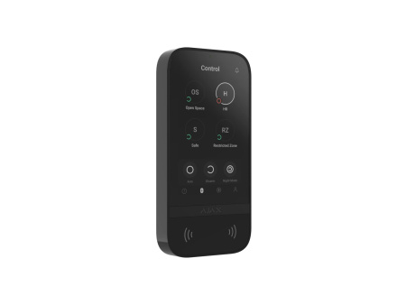 Клавіатура з сенсорним дисплеєм Ajax KeyPad TouchScreen, jeweller, бездротовий, чорний - фото 10
