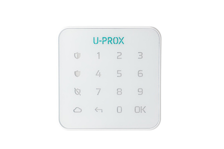 Бездротова сенсорна клавіатура U-Prox Keypad G1 White, 1 група, бездротовий, білий - фото 1