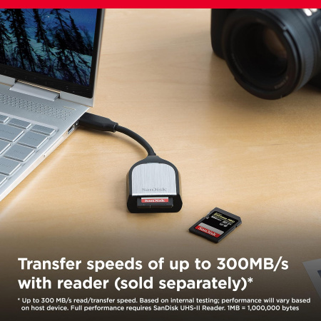 SanDisk Карта пам'яті SD 128GB C10 UHS-II U3 R300/W300MB/s Extreme Pro V90 - фото 4
