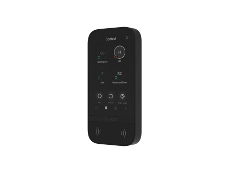 Клавіатура з сенсорним дисплеєм Ajax KeyPad TouchScreen, jeweller, бездротовий, чорний - фото 13