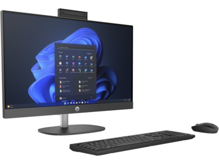 HP Комп'ютер персональний моноблок 245-G10 23.8" FHD IPS AG, AMD R3-7320U, 8GB, F512GB, UMA, WiFi, Win11P, чорний - фото 2